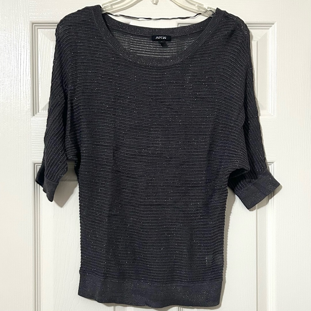 Apt 9 Women's Charcoal Gray Sweater, sz M